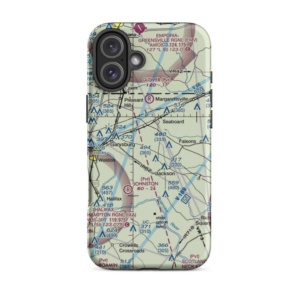Stephenson Farms Airport (US-0035) VFR Sectional  Tough iPhone Case iPhone 16 Plus model shown