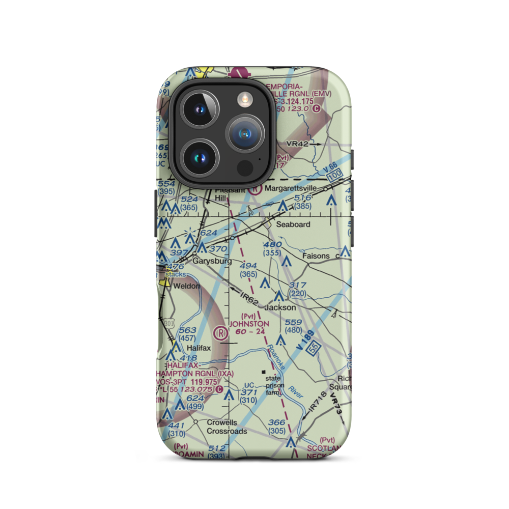 Stephenson Farms Airport (US-0035) VFR Sectional  Tough iPhone Case iPhone 16 Pro model shown