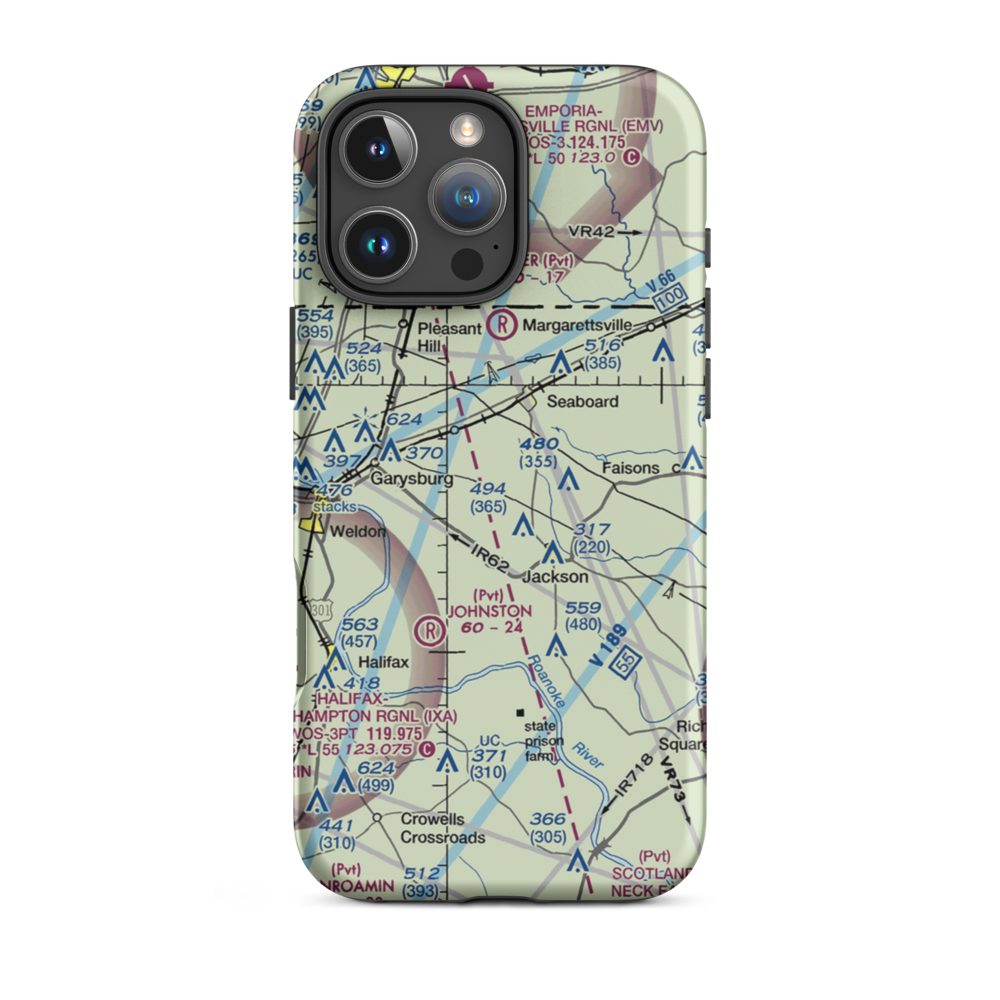 Stephenson Farms Airport (US-0035) VFR Sectional  Tough iPhone Case iPhone 16 Pro Max model shown