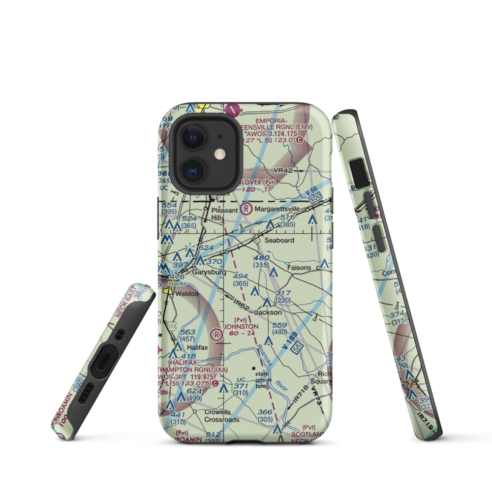 Stephenson Farms Airport (US-0035) VFR Sectional  Tough iPhone Case iPhone 12 mini model shown