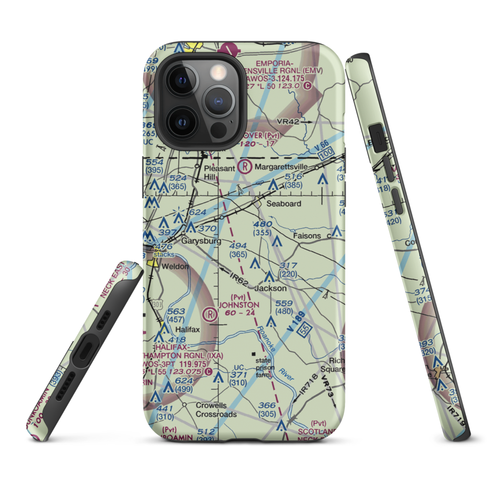 Stephenson Farms Airport (US-0035) VFR Sectional  Tough iPhone Case iPhone 12 Pro Max model shown