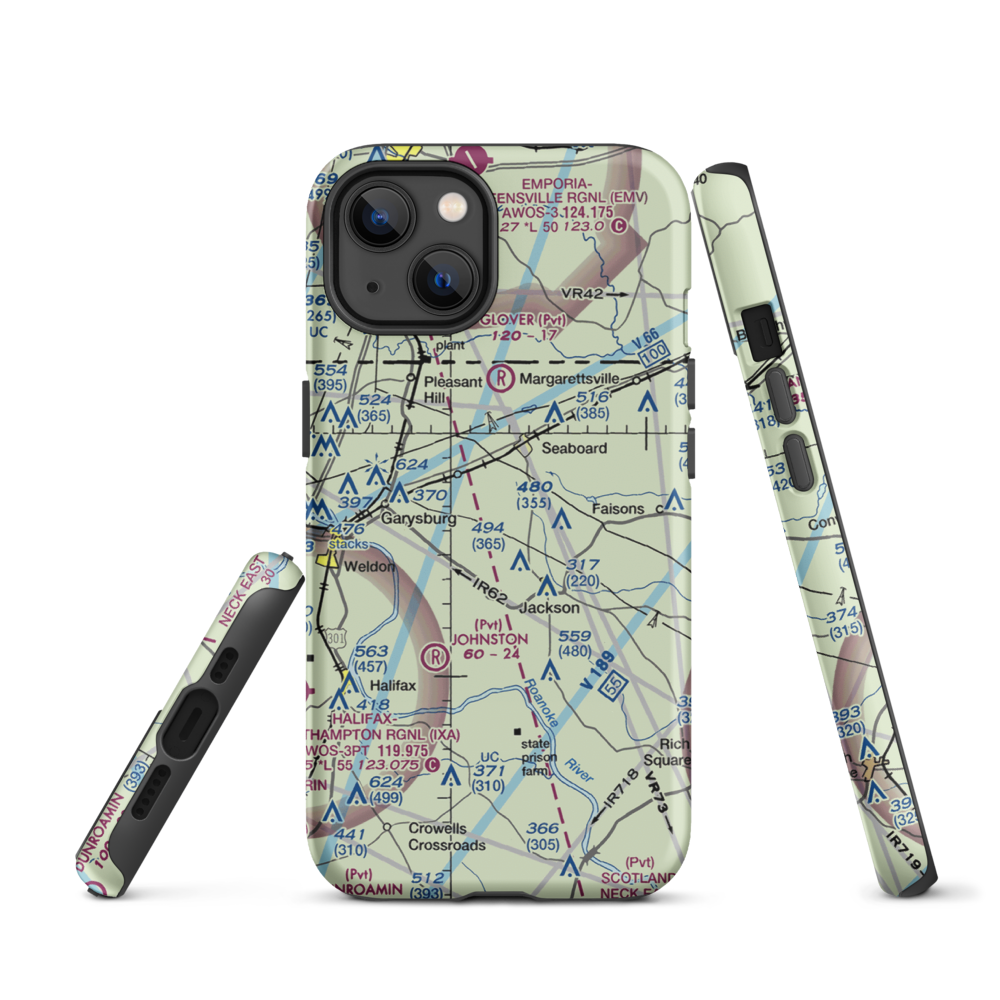 Stephenson Farms Airport (US-0035) VFR Sectional  Tough iPhone Case iPhone 13 model shown