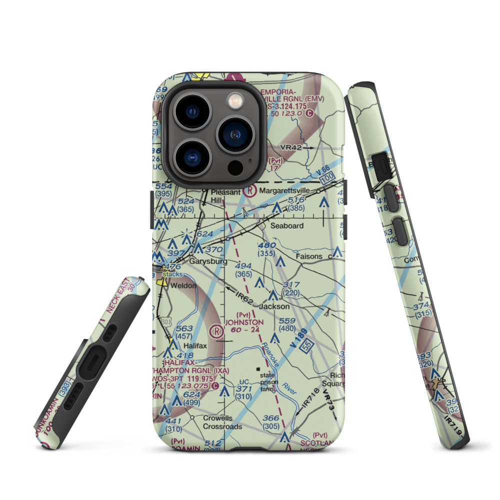 Stephenson Farms Airport (US-0035) VFR Sectional  Tough iPhone Case iPhone 13 Pro model shown