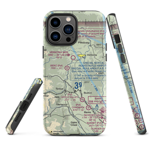 Stevens Mountain Airport (10OR) VFR Sectional  Tough iPhone Case