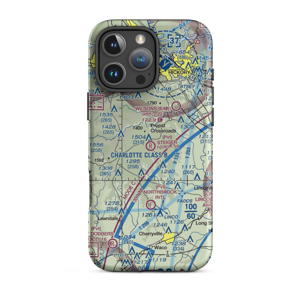 Stieger Field (NC78) VFR Sectional  Tough iPhone Case iPhone 16 Pro Max model shown