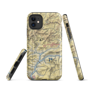 Stocking Meadows Airport (ID33) VFR Sectional  Tough iPhone Case