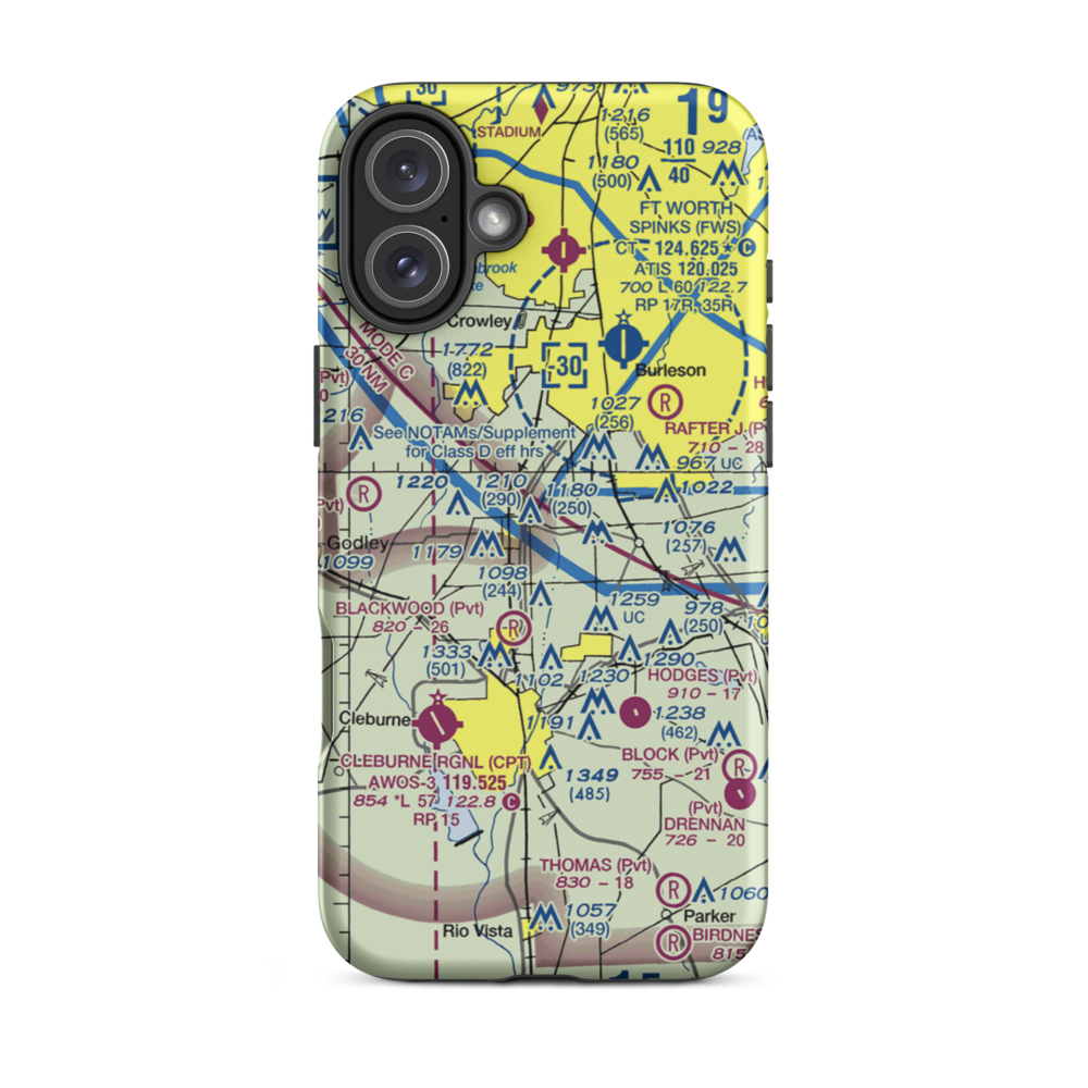 Stol Field (8TS5) VFR Sectional  Tough iPhone Case iPhone 16 Plus model shown