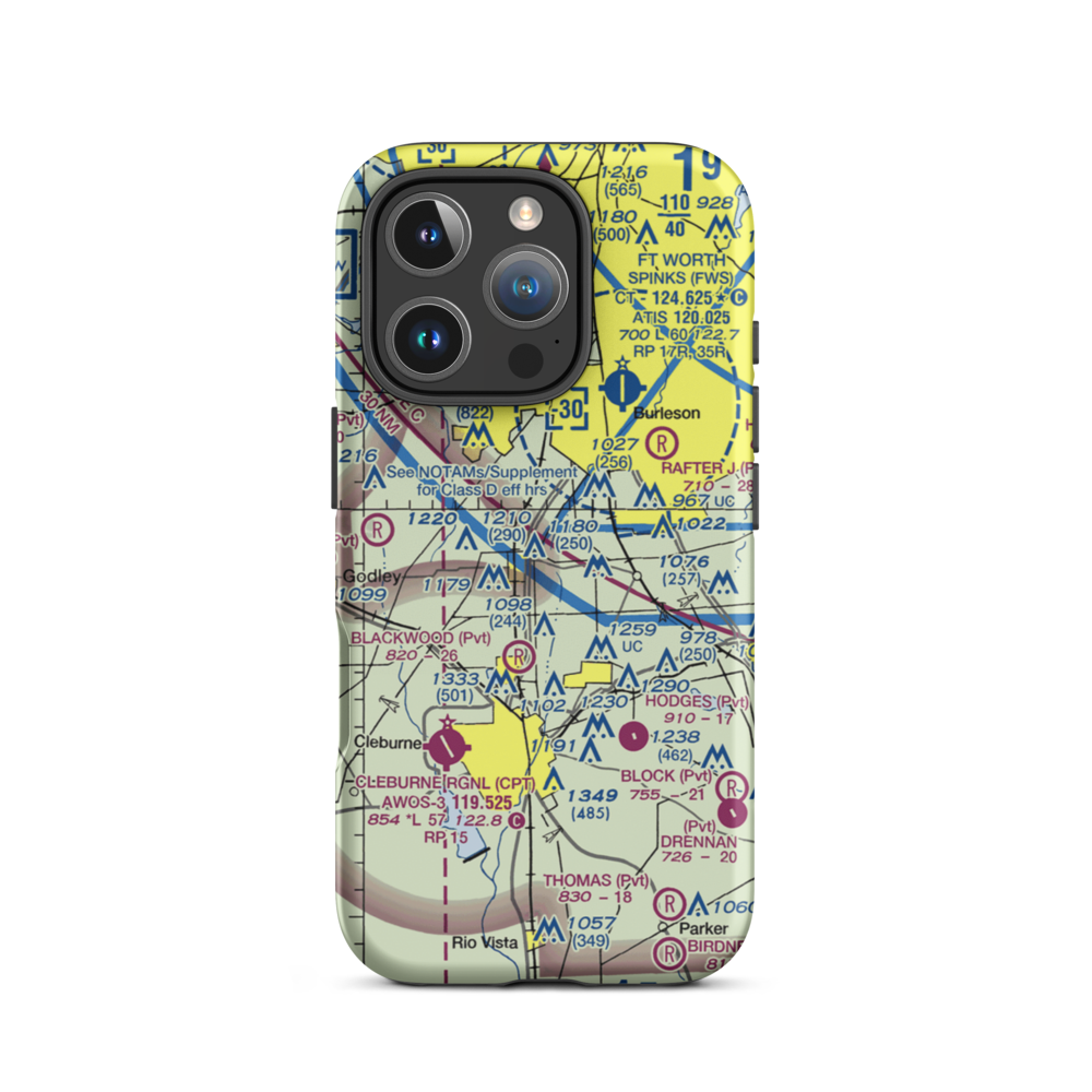 Stol Field (8TS5) VFR Sectional  Tough iPhone Case iPhone 16 Pro model shown