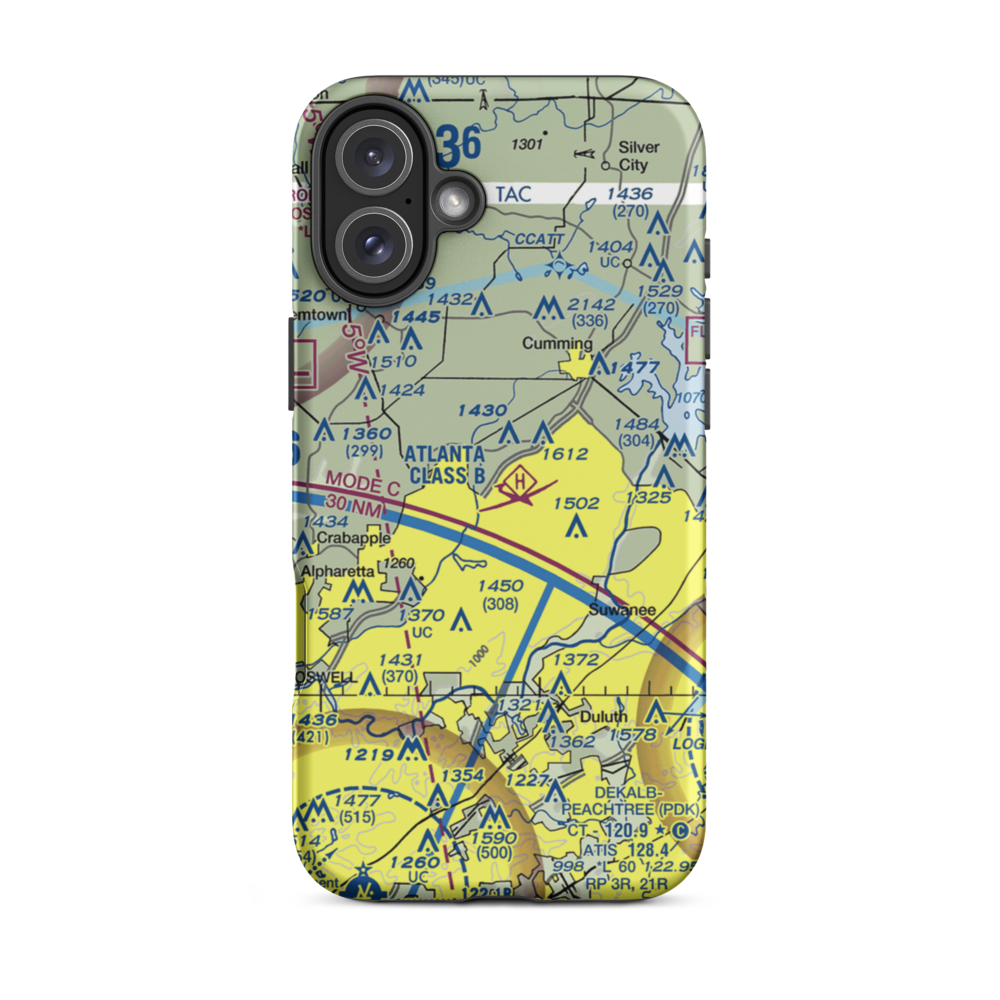 Stoney Point Field (6GA0) VFR Sectional  Tough iPhone Case iPhone 16 Plus model shown