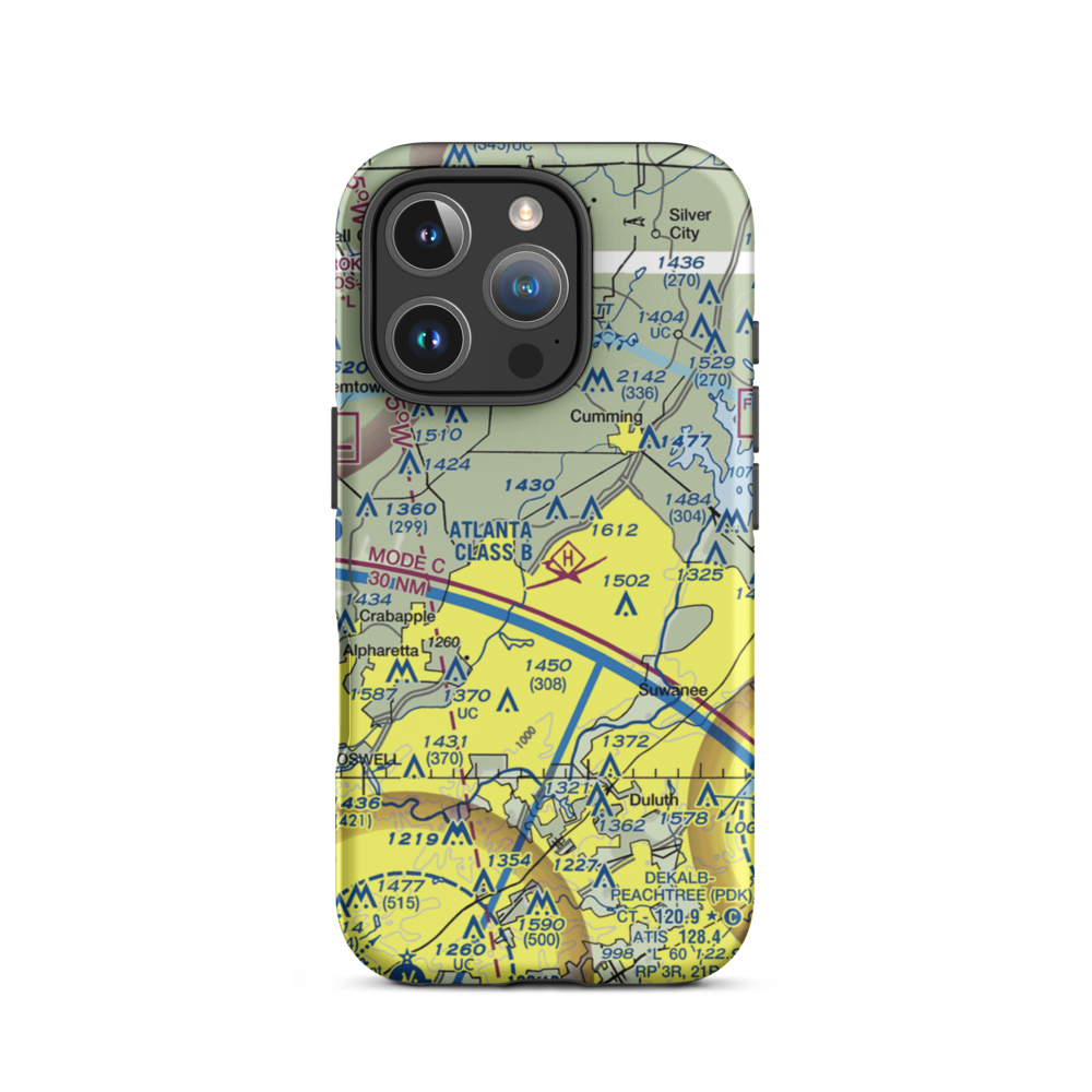 Stoney Point Field (6GA0) VFR Sectional  Tough iPhone Case iPhone 16 Pro model shown