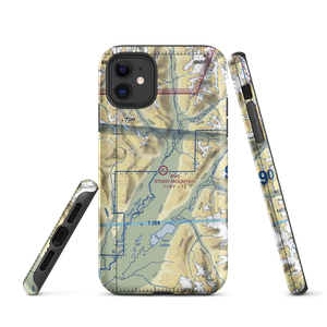 Stony Mountain Lodge Airport (AK53) VFR Sectional  Tough iPhone Case