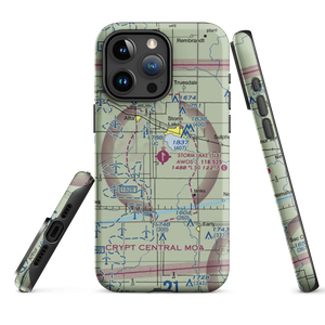 Storm Lake Municipal Airport (SLB) VFR Sectional  Tough iPhone Case