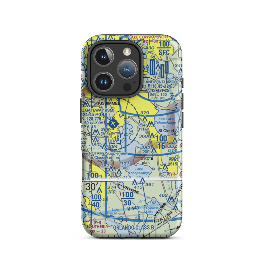 Stout Airport (FD83) VFR Sectional  Tough iPhone Case iPhone 16 Pro model shown