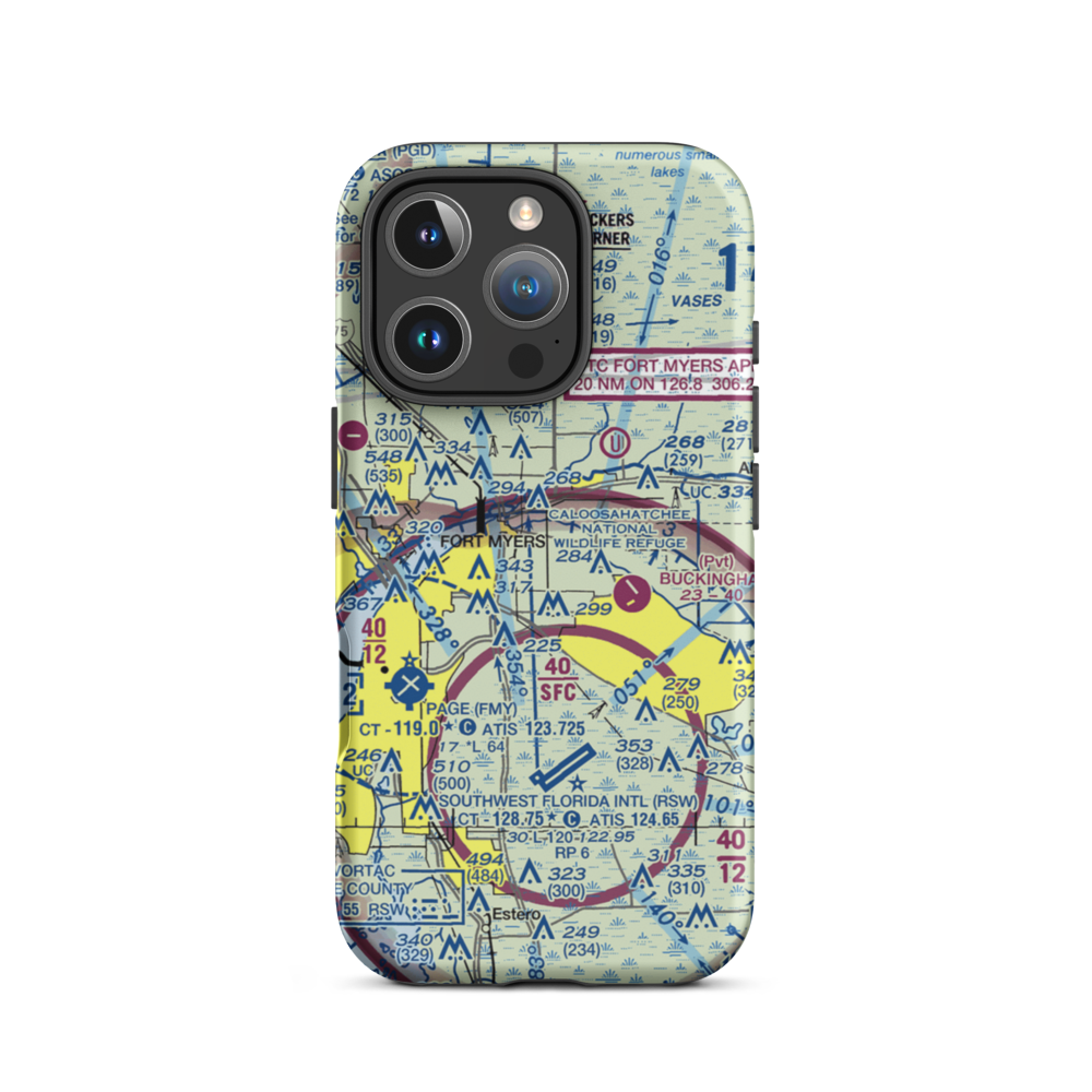 Strayhorn Ranch Airport (47FD) VFR Sectional  Tough iPhone Case iPhone 16 Pro model shown