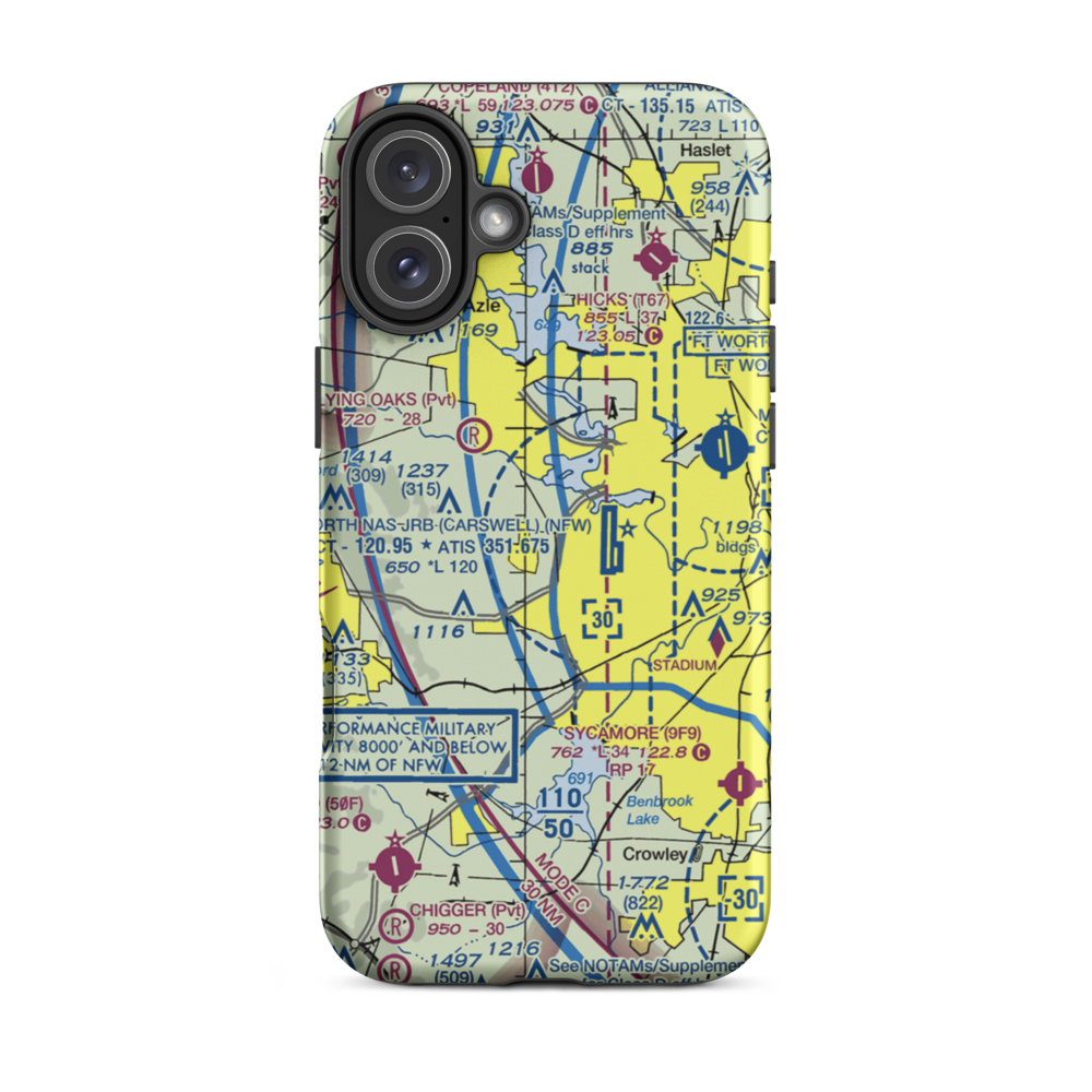 Stubbs Strip (TS73) VFR Sectional  Tough iPhone Case iPhone 16 Plus model shown