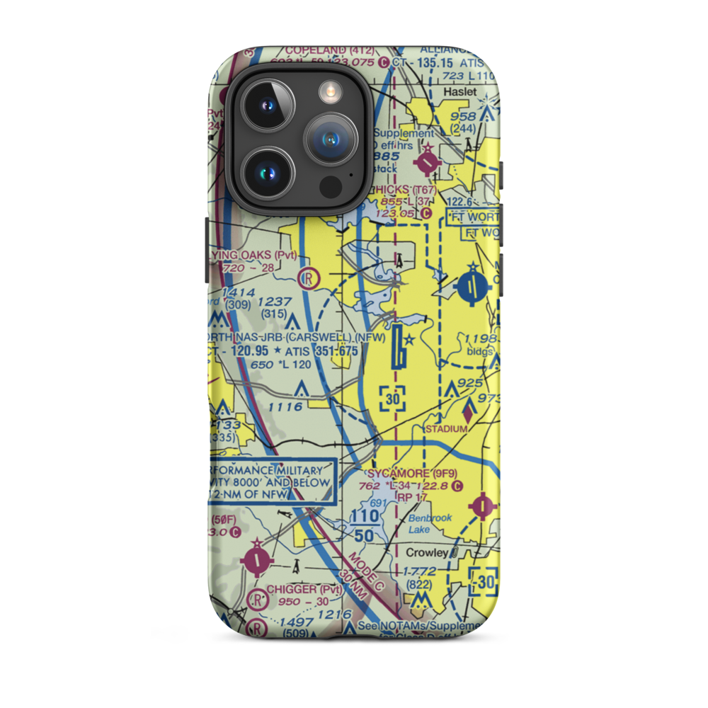 Stubbs Strip (TS73) VFR Sectional  Tough iPhone Case iPhone 16 Pro Max model shown