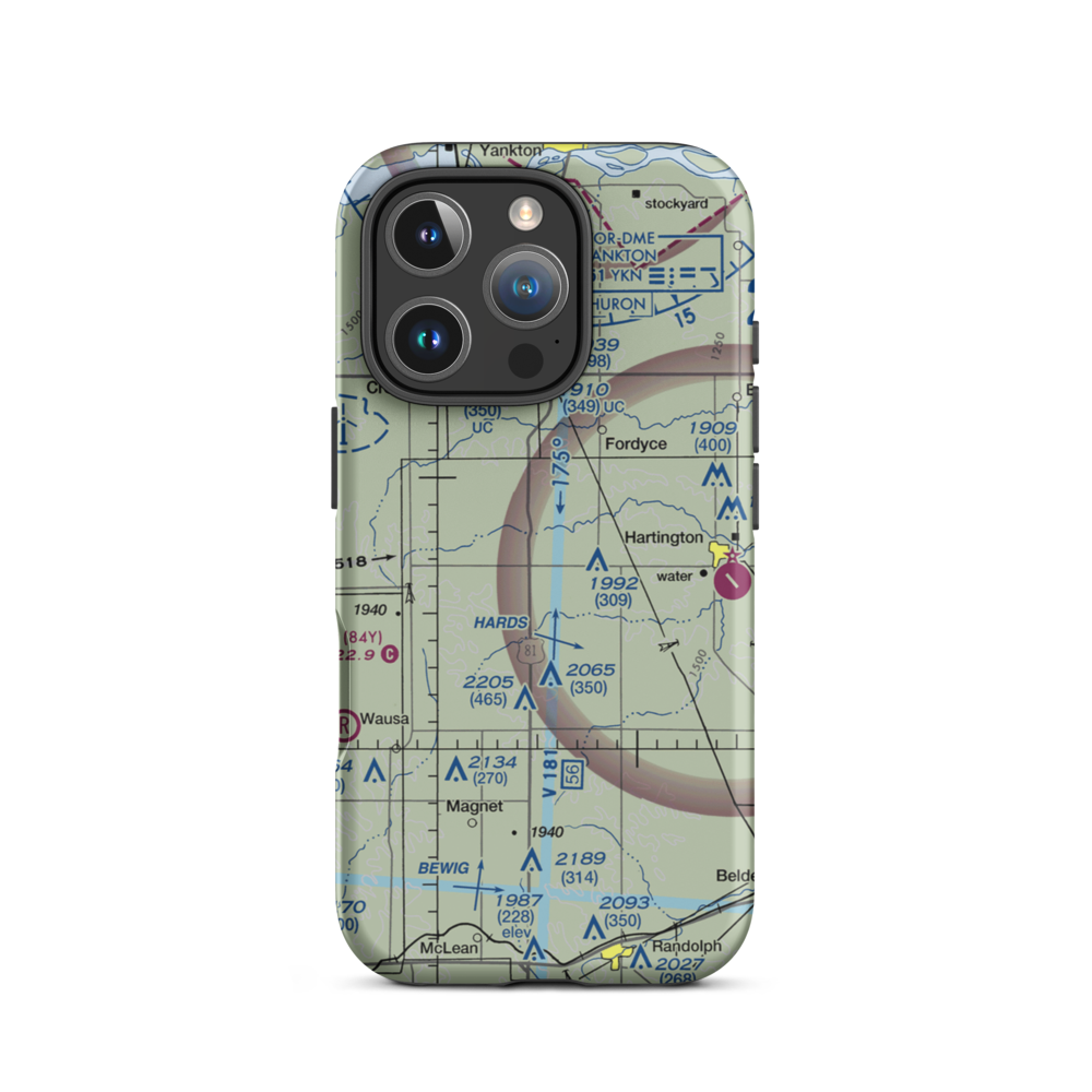 Sudbeck Field (NE50) VFR Sectional  Tough iPhone Case iPhone 16 Pro model shown