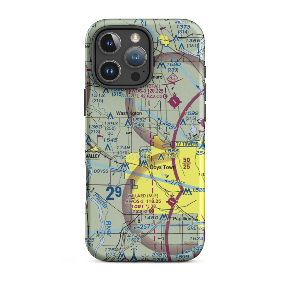 Summer Hill Farm Airport (09NE) VFR Sectional  Tough iPhone Case iPhone 16 Pro Max model shown