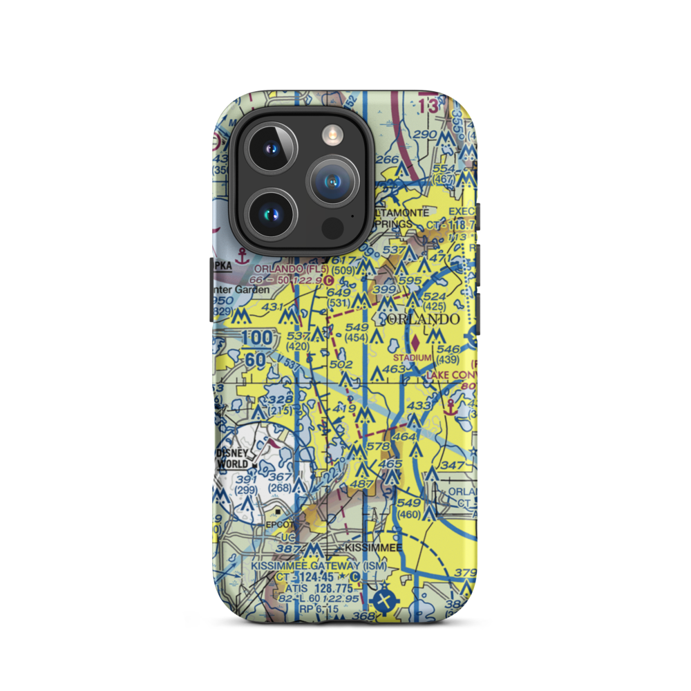 Summer Lakes Seaplane Base (FD43) VFR Sectional  Tough iPhone Case iPhone 16 Pro model shown