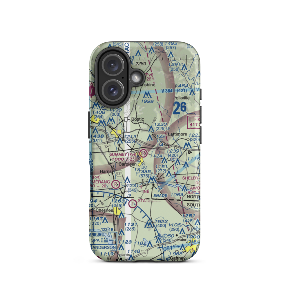 Summey Airpark (8NC2) VFR Sectional  Tough iPhone Case iPhone 16 model shown
