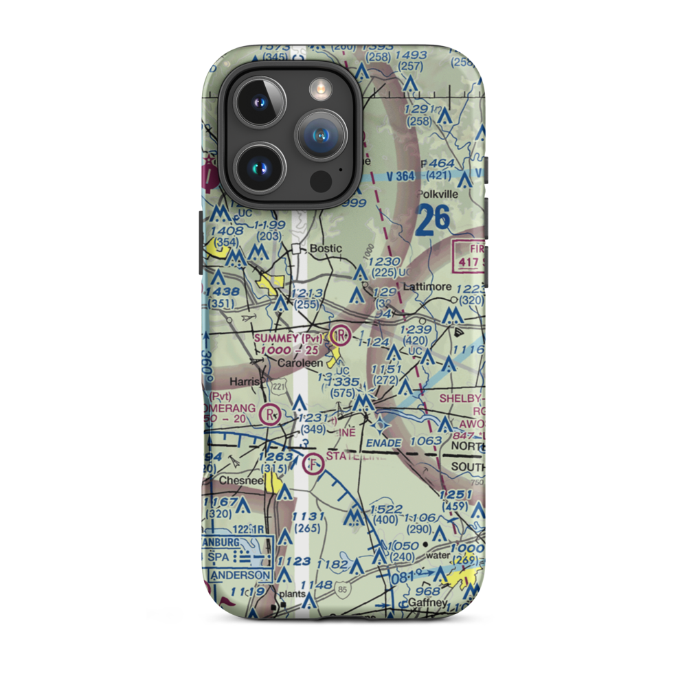 Summey Airpark (8NC2) VFR Sectional  Tough iPhone Case iPhone 16 Pro Max model shown