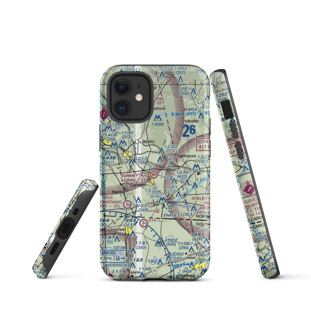 Summey Airpark (8NC2) VFR Sectional  Tough iPhone Case iPhone 12 mini model shown
