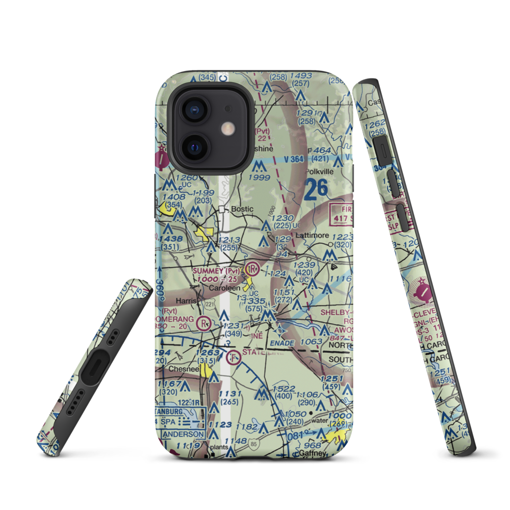 Summey Airpark (8NC2) VFR Sectional  Tough iPhone Case iPhone 12 model shown