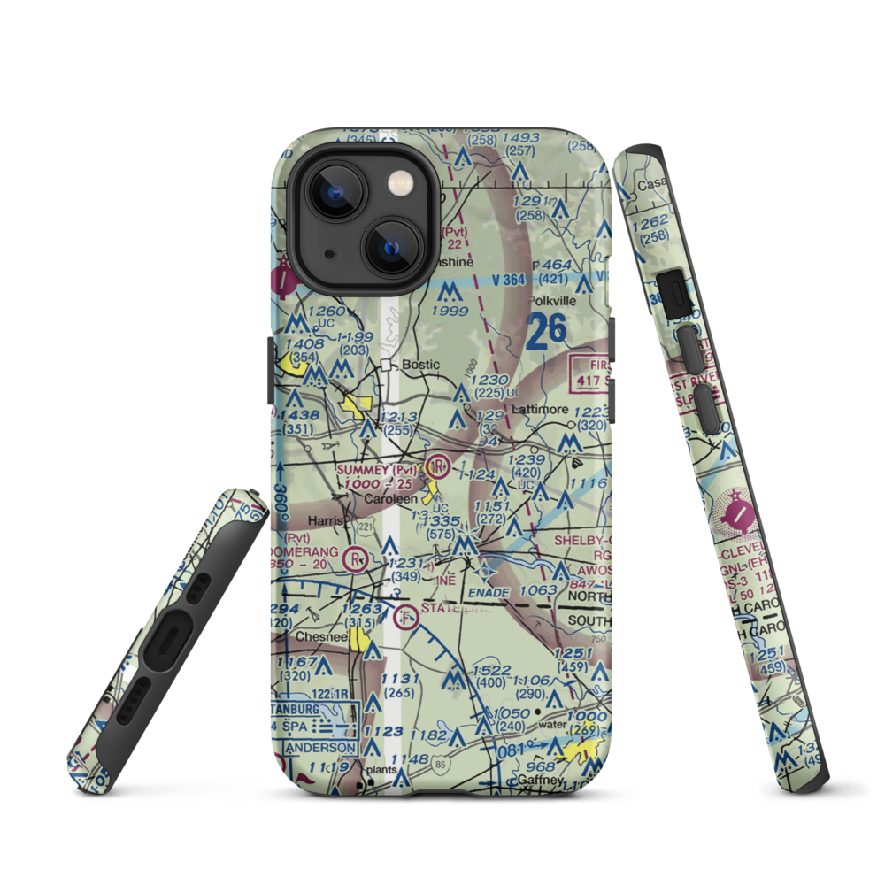 Summey Airpark (8NC2) VFR Sectional  Tough iPhone Case iPhone 13 model shown
