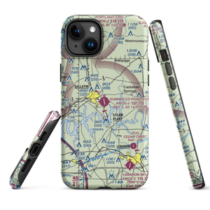 Sumner County Regional Airport (XNX) VFR Sectional  Tough iPhone Case