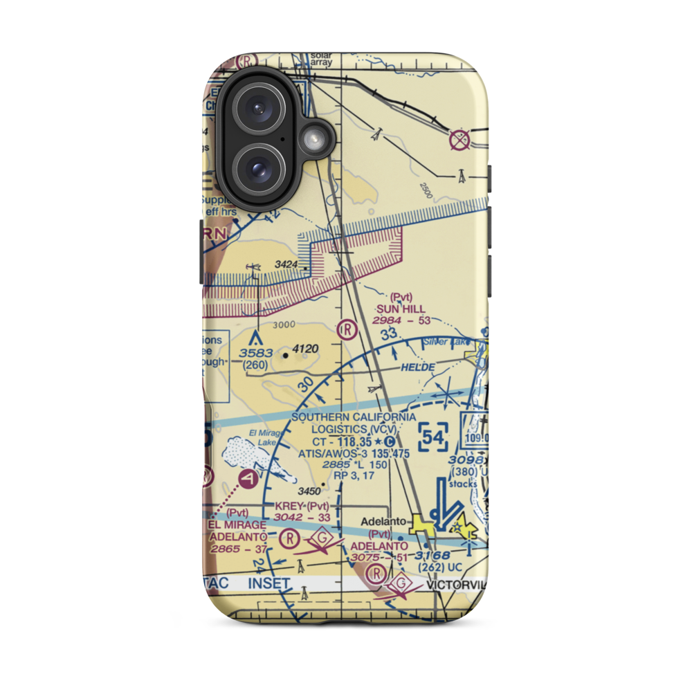 Sun Hill Ranch Airport (CA70) VFR Sectional  Tough iPhone Case iPhone 16 Plus model shown