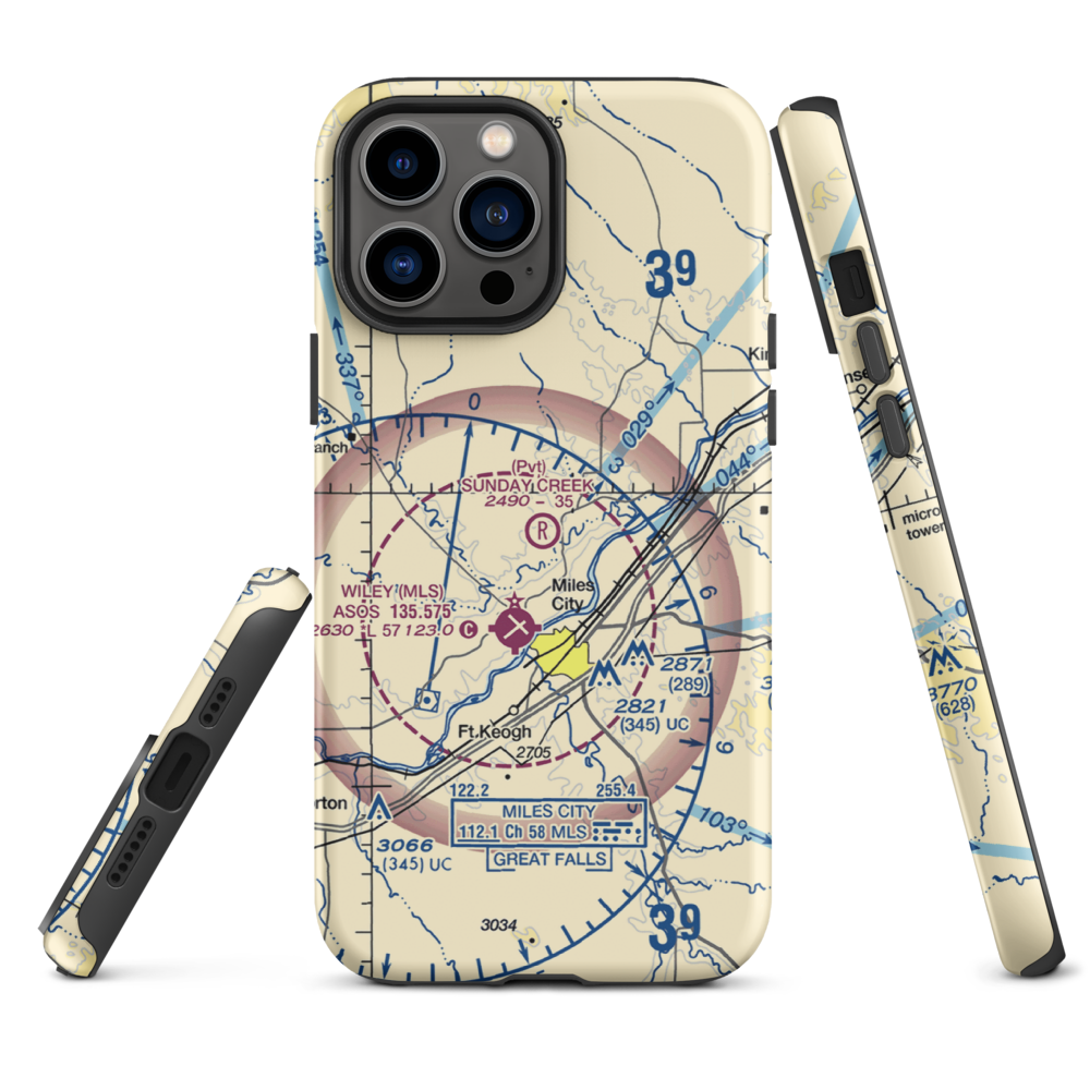 Sunday Creek Airpark (MT29) VFR Sectional  Tough iPhone Case iPhone 13 Pro Max model shown