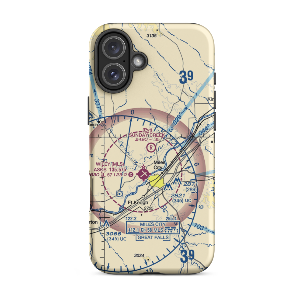 Sunday Creek Airpark (MT29) VFR Sectional  Tough iPhone Case iPhone 16 Plus model shown