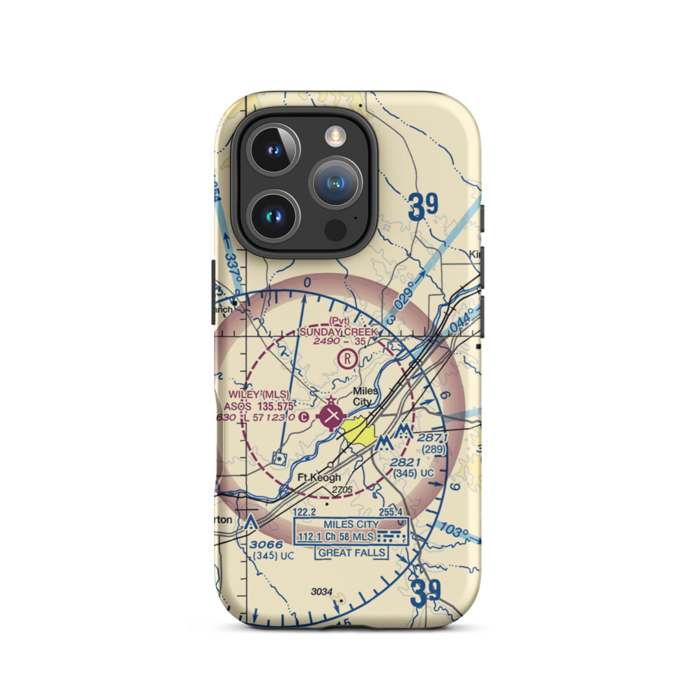 Sunday Creek Airpark (MT29) VFR Sectional  Tough iPhone Case iPhone 16 Pro model shown