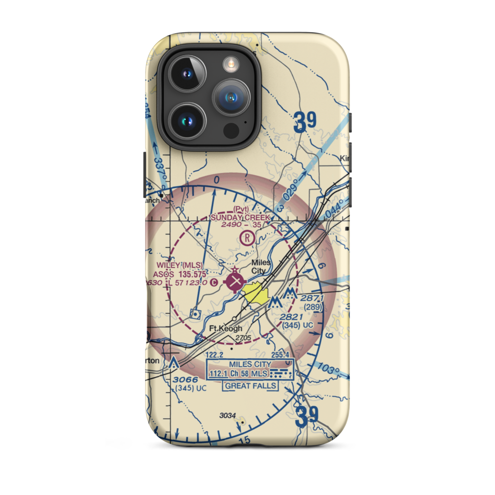 Sunday Creek Airpark (MT29) VFR Sectional  Tough iPhone Case iPhone 16 Pro Max model shown