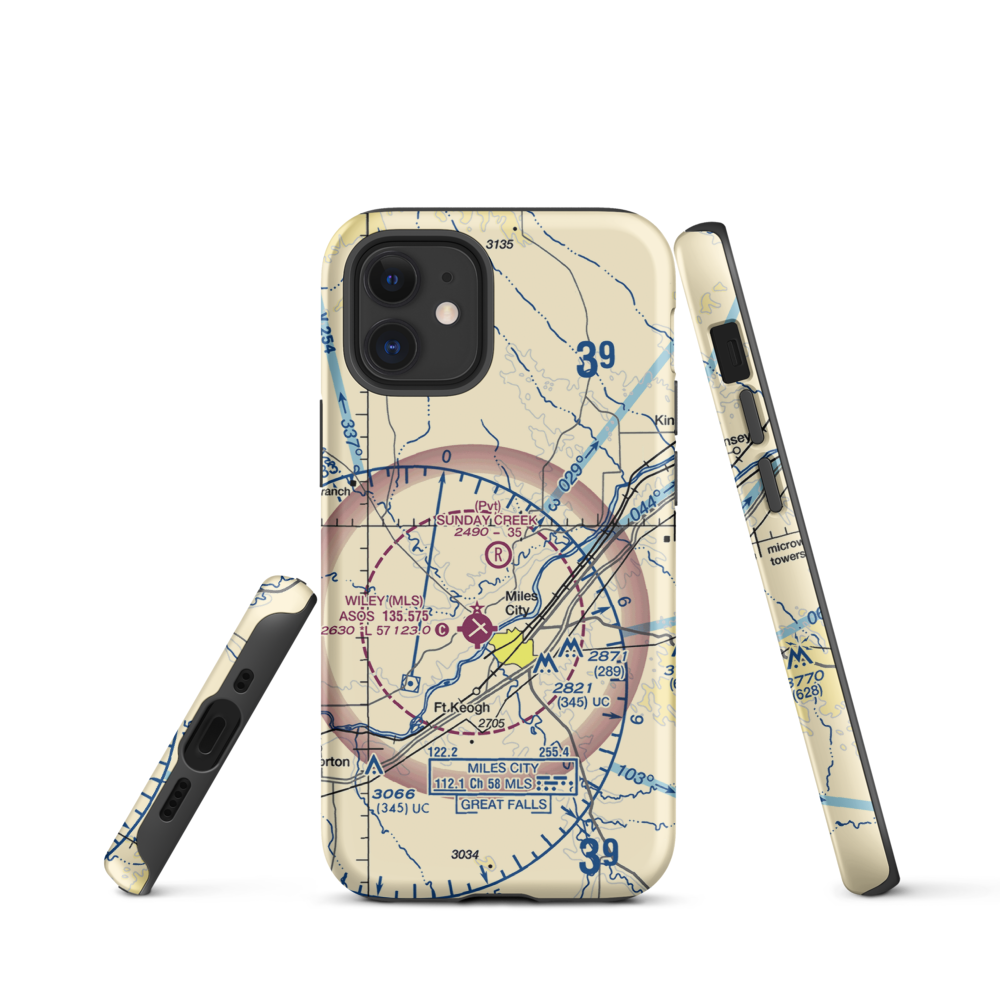 Sunday Creek Airpark (MT29) VFR Sectional  Tough iPhone Case iPhone 12 mini model shown