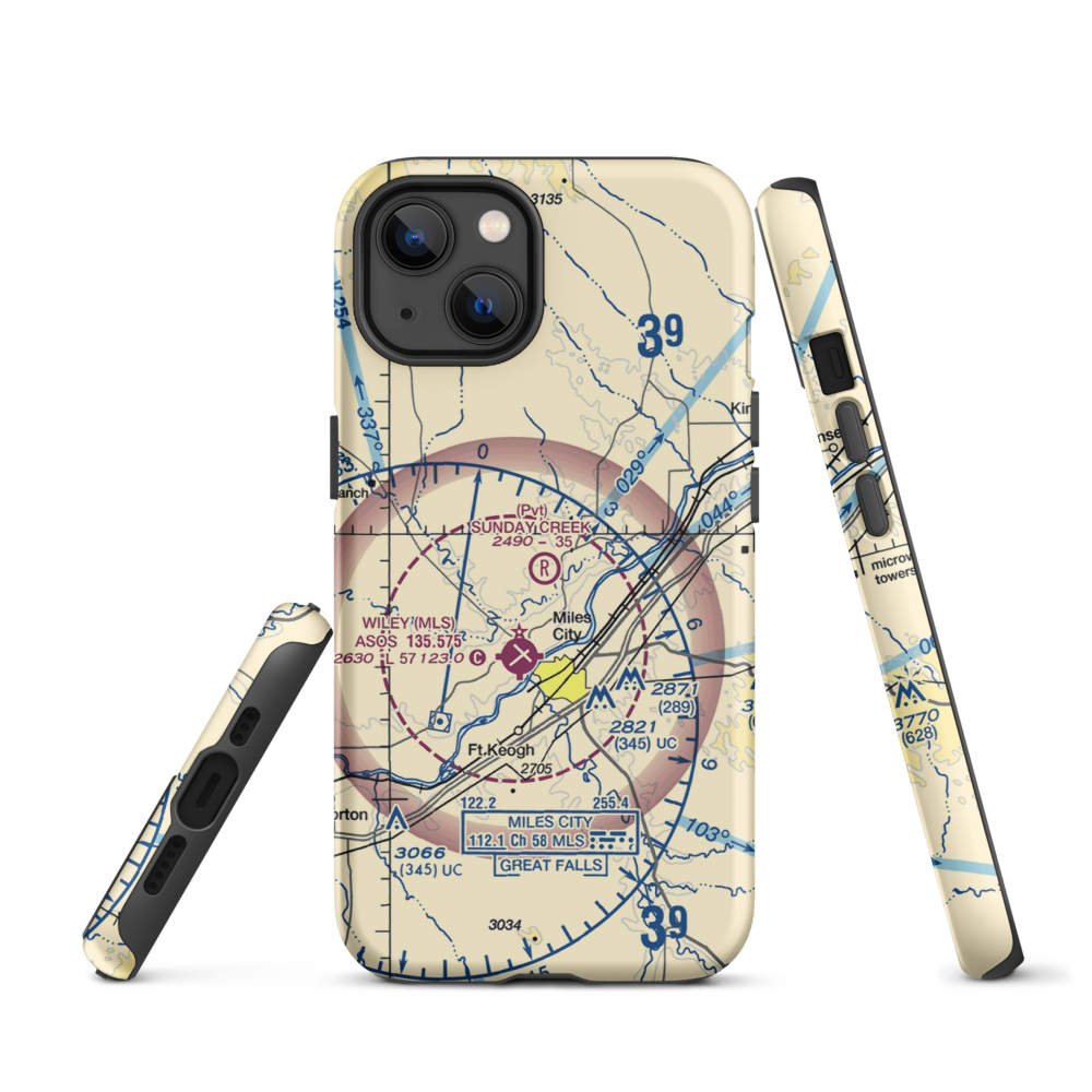 Sunday Creek Airpark (MT29) VFR Sectional  Tough iPhone Case iPhone 13 model shown