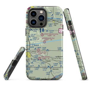 Sunderland Airport (0MU1) VFR Sectional  Tough iPhone Case