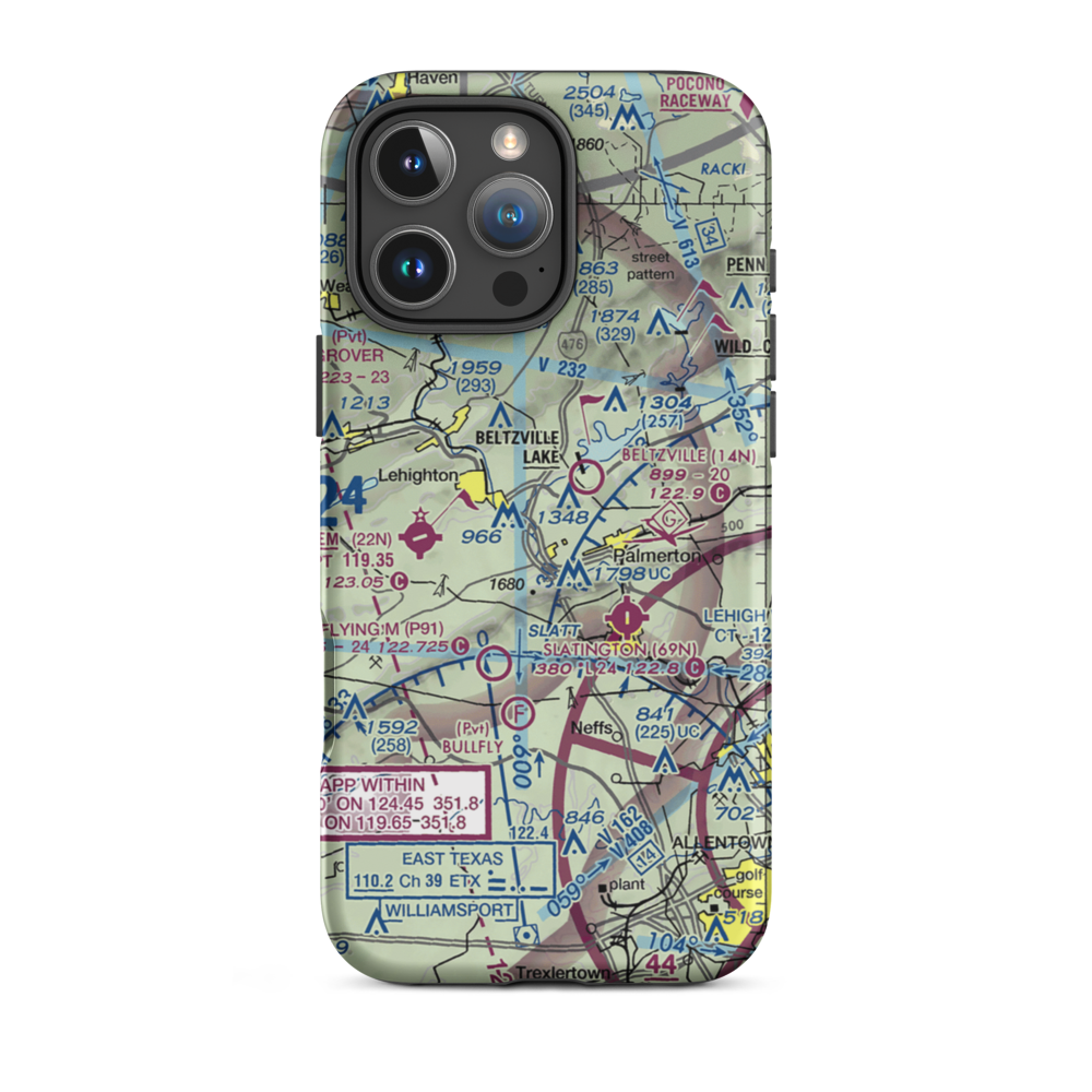 Sunny Rest Airport (8PA8) VFR Sectional  Tough iPhone Case iPhone 16 Pro Max model shown