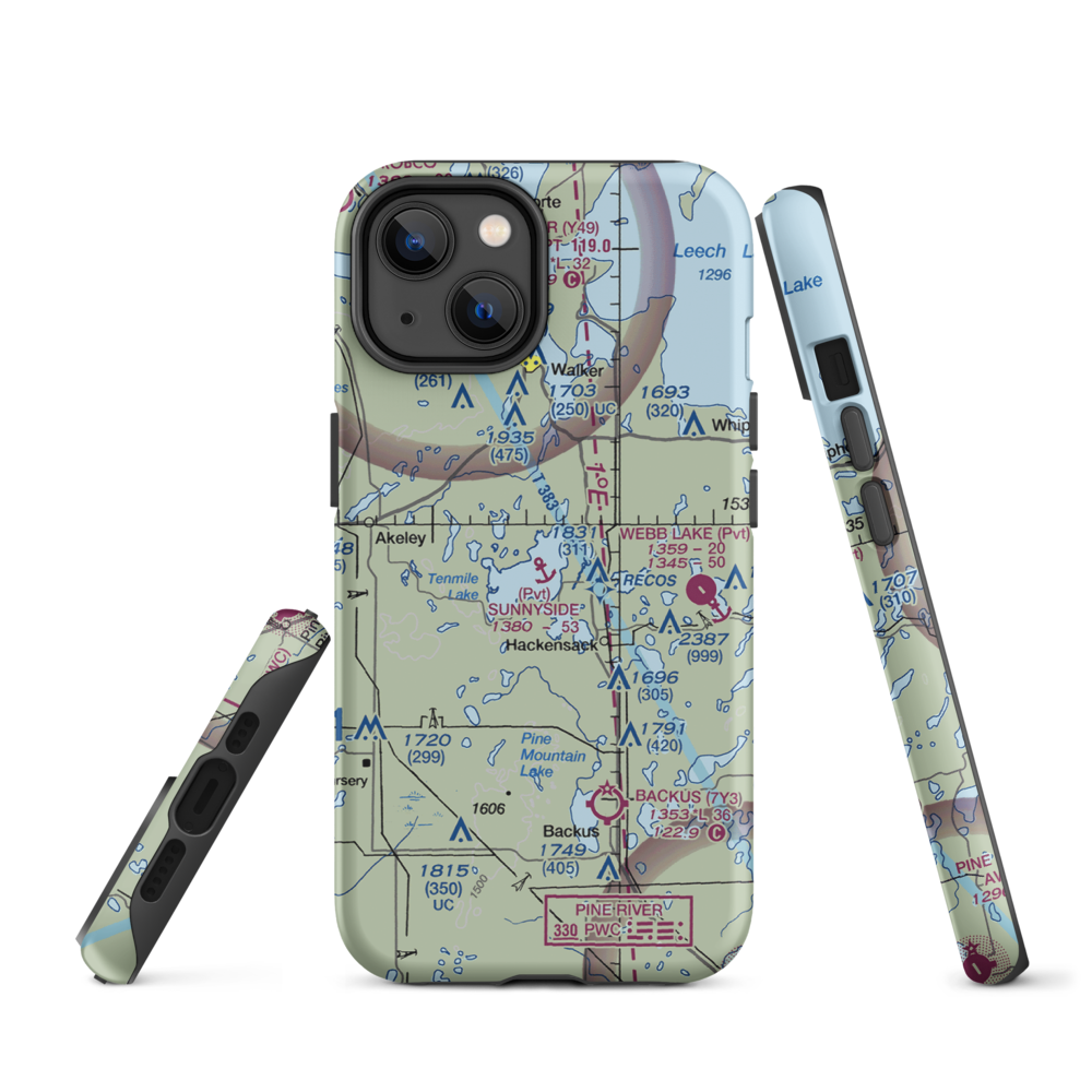 Sunnyside Seaplane Base (3MN5) VFR Sectional  Tough iPhone Case iPhone 14 model shown