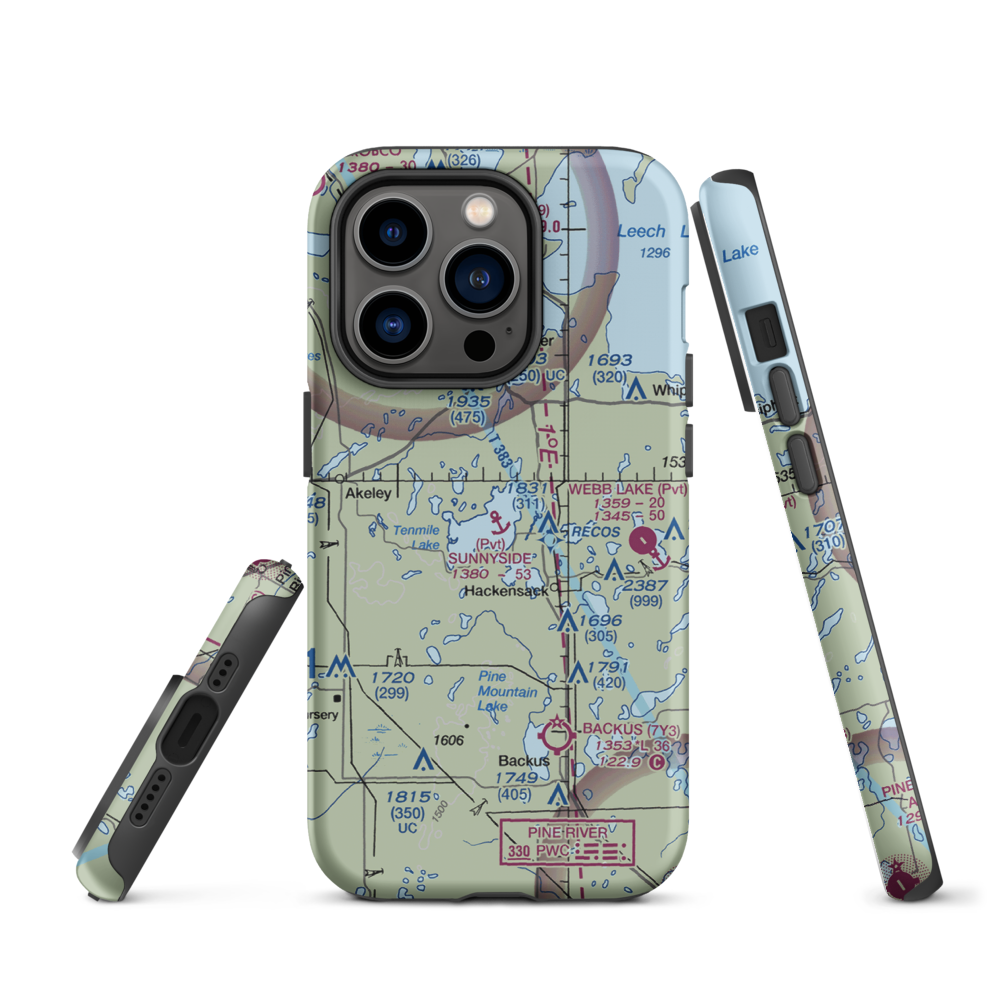Sunnyside Seaplane Base (3MN5) VFR Sectional  Tough iPhone Case iPhone 14 Pro model shown