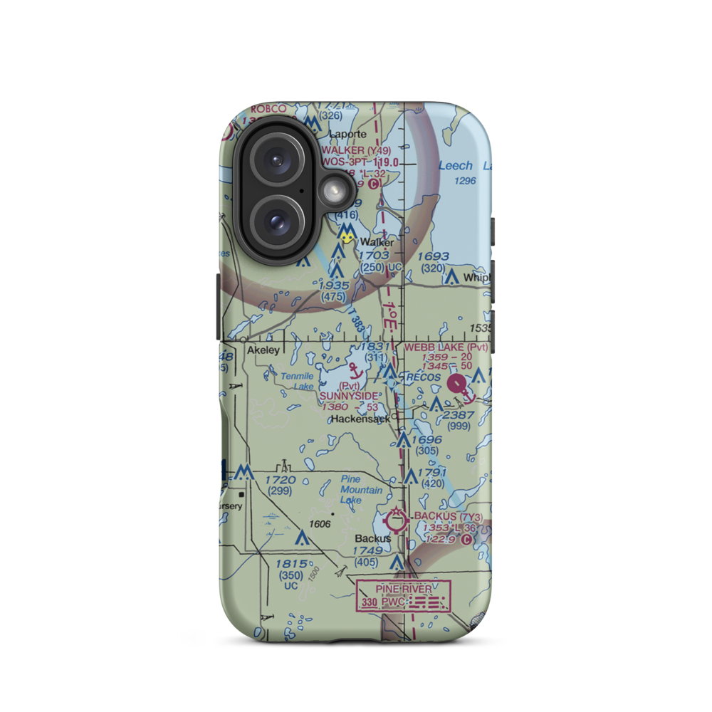 Sunnyside Seaplane Base (3MN5) VFR Sectional  Tough iPhone Case iPhone 16 model shown