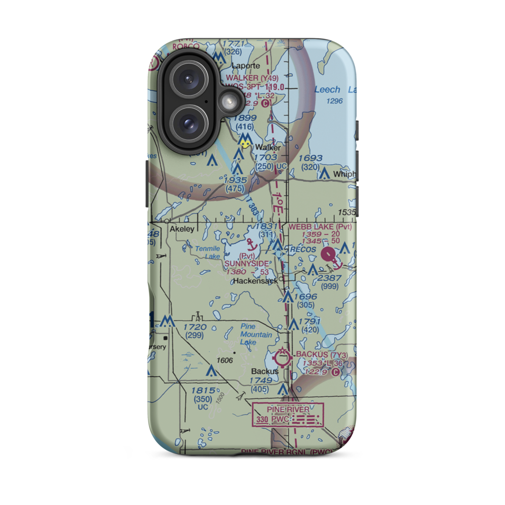Sunnyside Seaplane Base (3MN5) VFR Sectional  Tough iPhone Case iPhone 16 Plus model shown