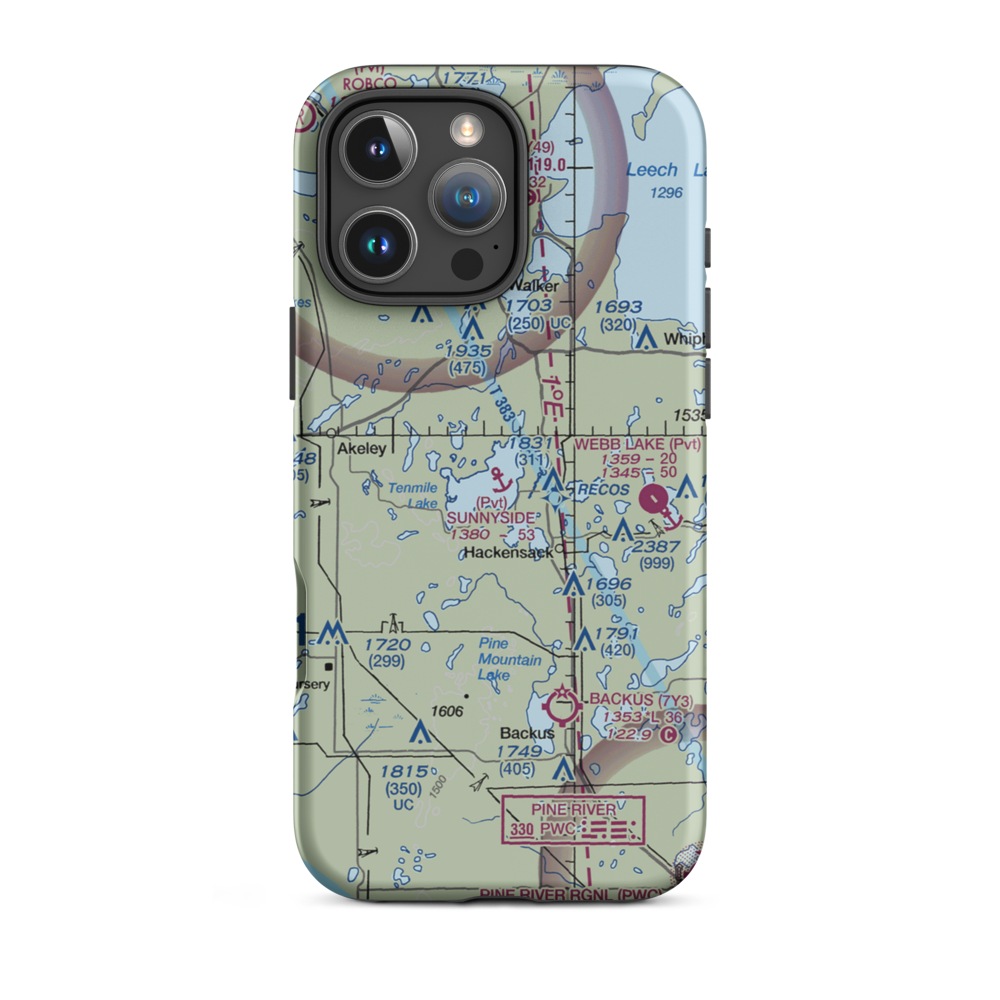 Sunnyside Seaplane Base (3MN5) VFR Sectional  Tough iPhone Case iPhone 16 Pro Max model shown