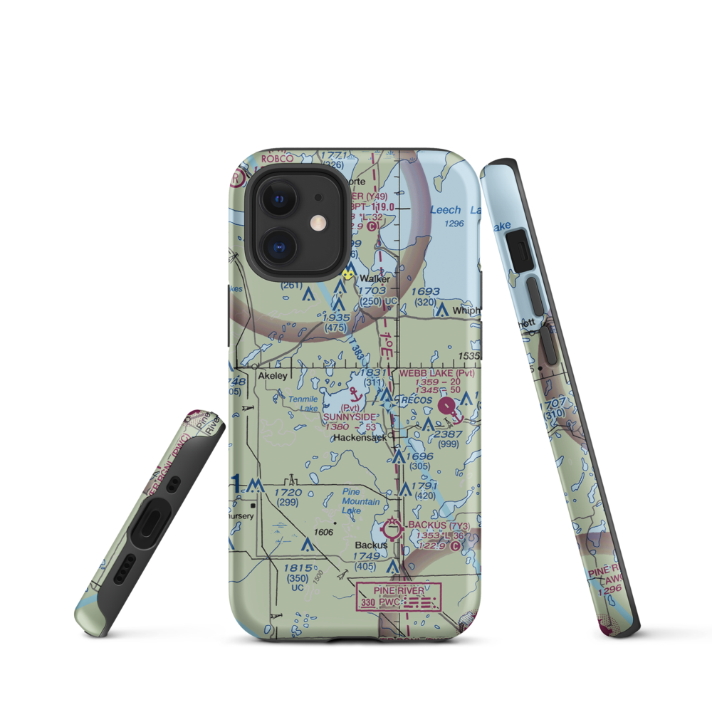 Sunnyside Seaplane Base (3MN5) VFR Sectional  Tough iPhone Case iPhone 12 mini model shown