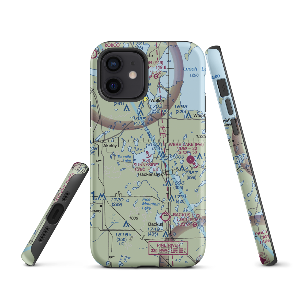 Sunnyside Seaplane Base (3MN5) VFR Sectional  Tough iPhone Case iPhone 12 model shown