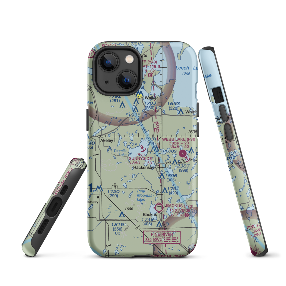 Sunnyside Seaplane Base (3MN5) VFR Sectional  Tough iPhone Case iPhone 13 model shown