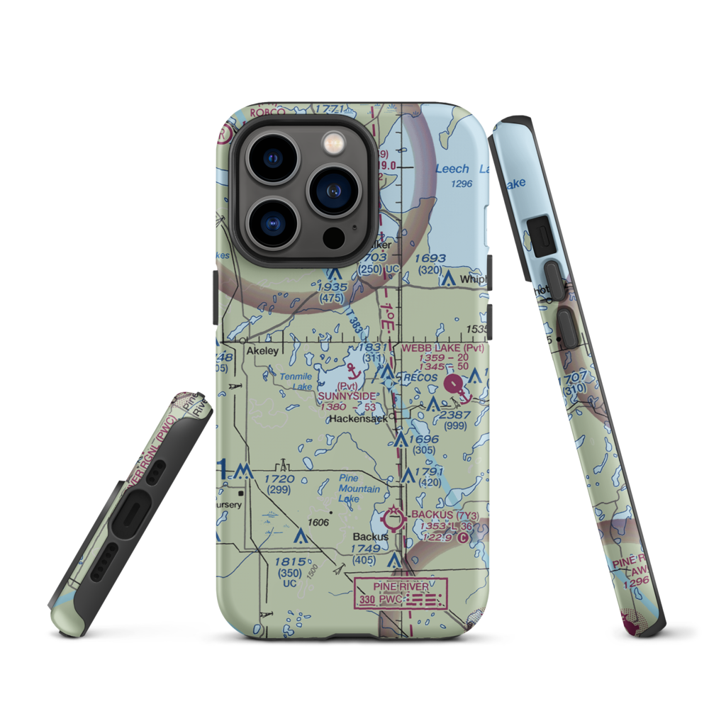 Sunnyside Seaplane Base (3MN5) VFR Sectional  Tough iPhone Case iPhone 13 Pro model shown