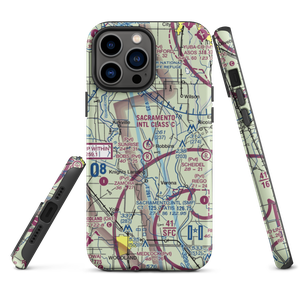 Sunrise Dusters Airport (CA18) VFR Sectional  Tough iPhone Case