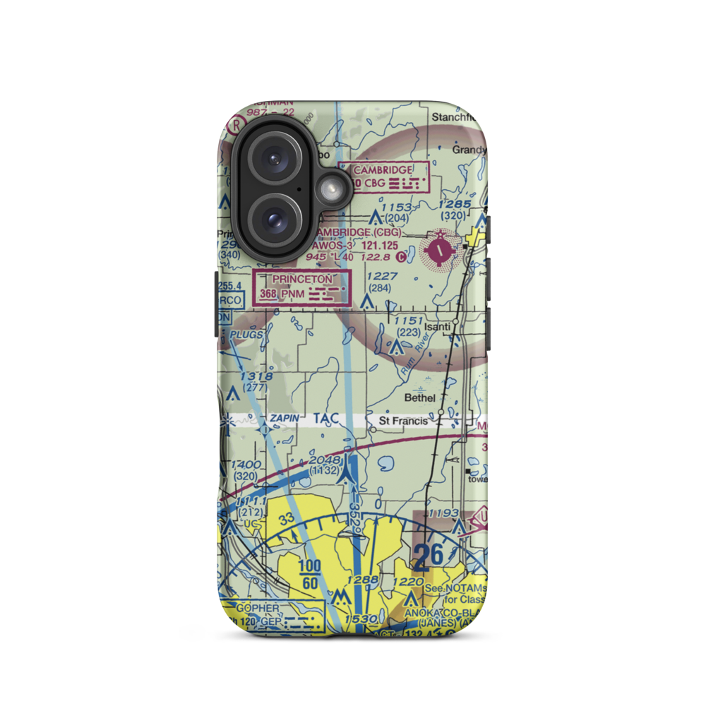 Swanson Field (MY95) VFR Sectional  Tough iPhone Case iPhone 16 model shown