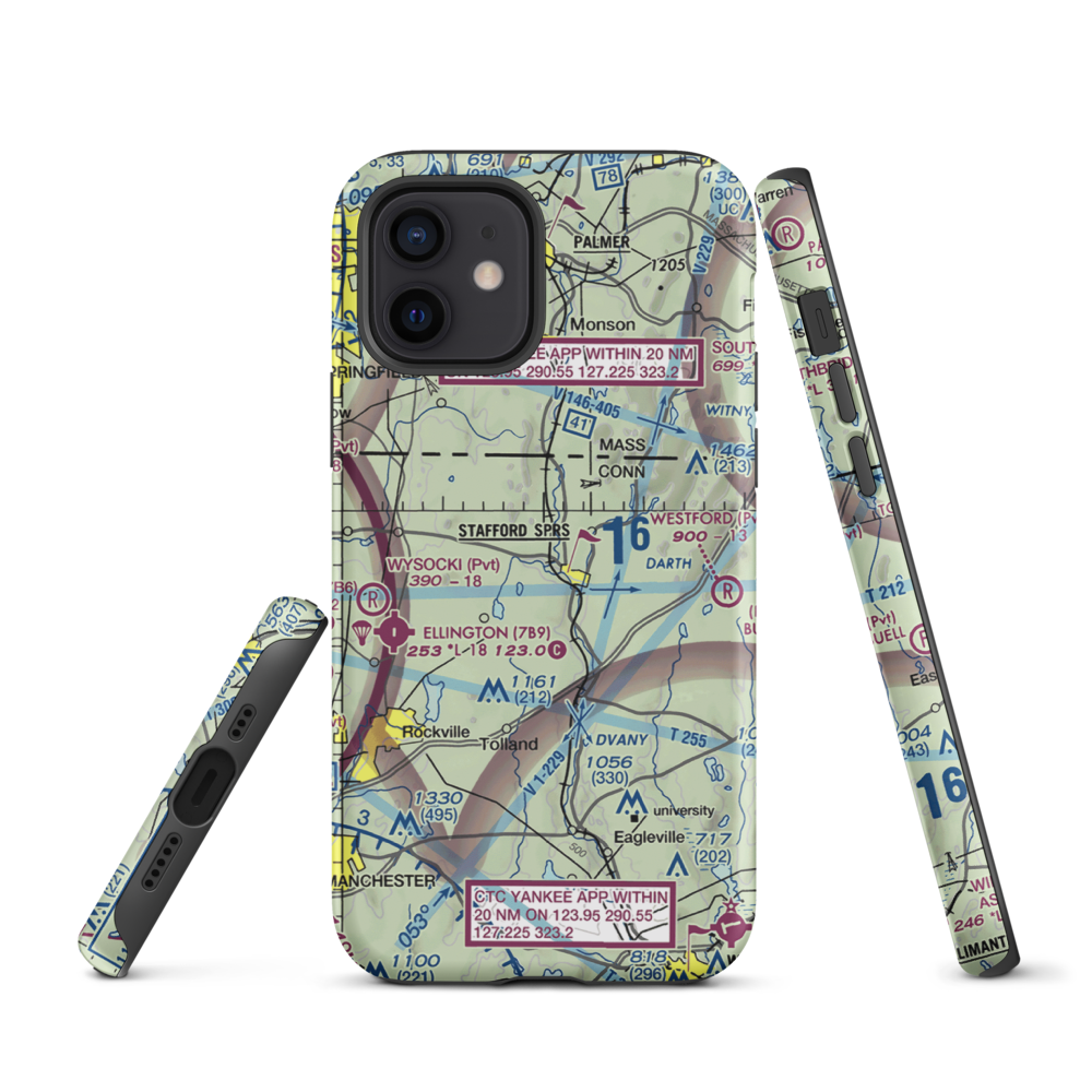 Swift Airport (CT31) VFR Sectional  Tough iPhone Case iPhone 12 model shown